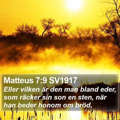 Matteus 7:9 SV1917 Bible Verse Image
