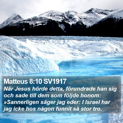 Matteus 8:10 SV1917 Bible Verse Image