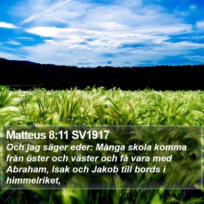 Matteus 8:11 SV1917 Bible Verse Image