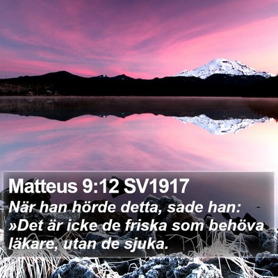 Matteus 9:12 SV1917 Bible Verse Image