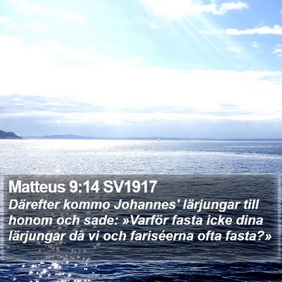 Matteus 9:14 SV1917 Bible Verse Image