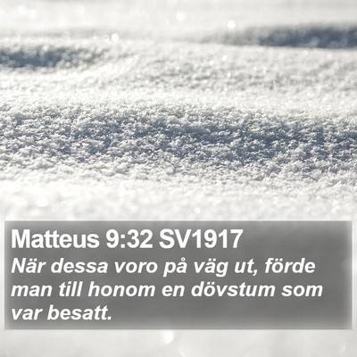 Matteus 9:32 SV1917 Bible Verse Image