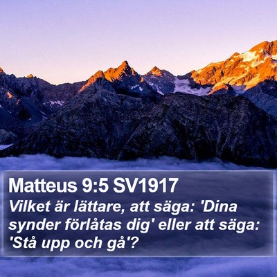 Matteus 9:5 SV1917 Bible Verse Image