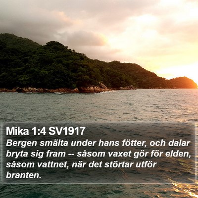Mika 1:4 SV1917 Bible Verse Image