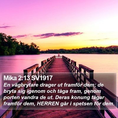 Mika 2:13 SV1917 Bible Verse Image