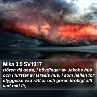 Mika 3:9 SV1917 Bible Verse Image
