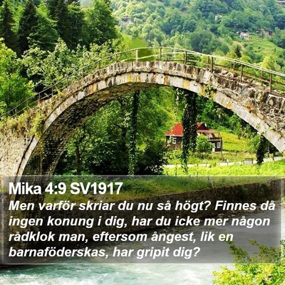 Mika 4:9 SV1917 Bible Verse Image