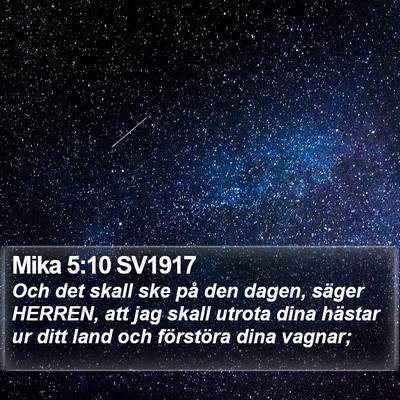 Mika 5:10 SV1917 Bible Verse Image
