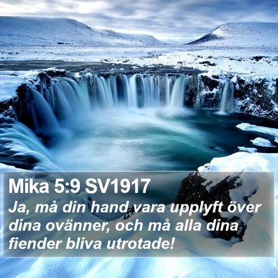 Mika 5:9 SV1917 Bible Verse Image