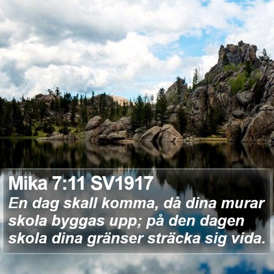 Mika 7:11 SV1917 Bible Verse Image