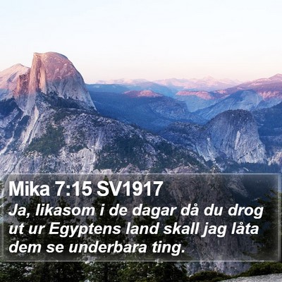 Mika 7:15 SV1917 Bible Verse Image
