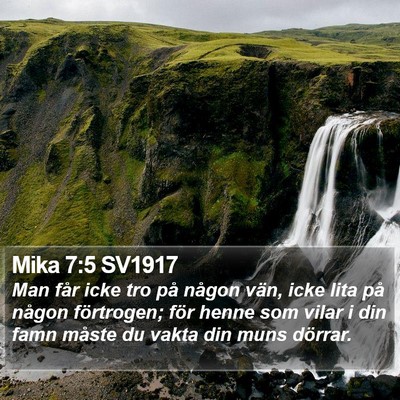 Mika 7:5 SV1917 Bible Verse Image