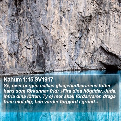Nahum 1:15 SV1917 Bible Verse Image