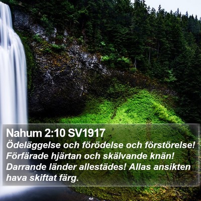 Nahum 2:10 SV1917 Bible Verse Image