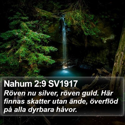 Nahum 2:9 SV1917 Bible Verse Image