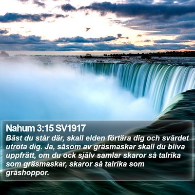 Nahum 3:15 SV1917 Bible Verse Image