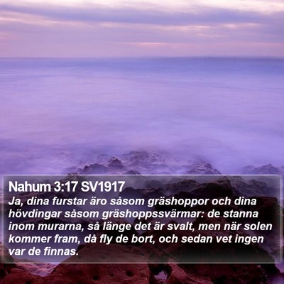 Nahum 3:17 SV1917 Bible Verse Image