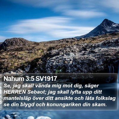 Nahum 3:5 SV1917 Bible Verse Image