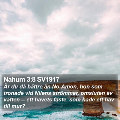 Nahum 3:8 SV1917 Bible Verse Image