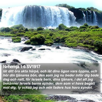 Nehemja 1:6 SV1917 Bible Verse Image