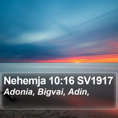 Nehemja 10:16 SV1917 Bible Verse Image