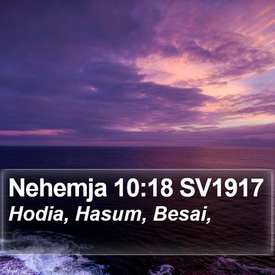 Nehemja 10:18 SV1917 Bible Verse Image