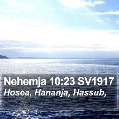 Nehemja 10:23 SV1917 Bible Verse Image