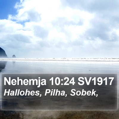 Nehemja 10:24 SV1917 Bible Verse Image