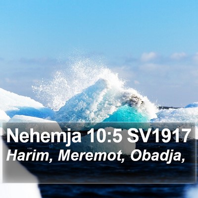 Nehemja 10:5 SV1917 Bible Verse Image