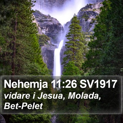 Nehemja 11:26 SV1917 Bible Verse Image
