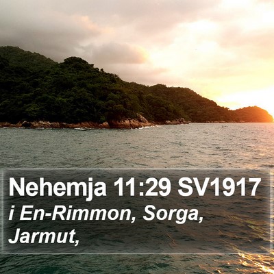Nehemja 11:29 SV1917 Bible Verse Image