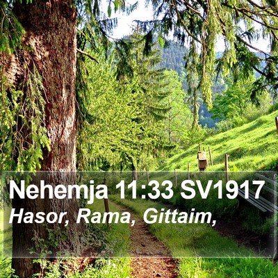 Nehemja 11:33 SV1917 Bible Verse Image