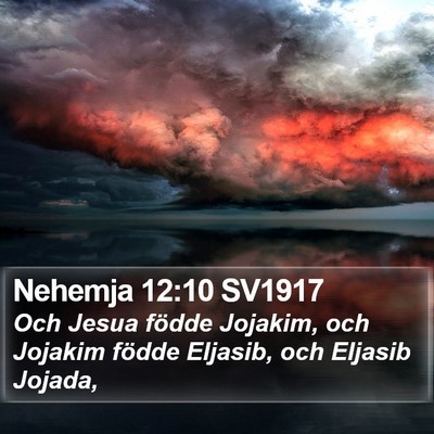Nehemja 12:10 SV1917 Bible Verse Image