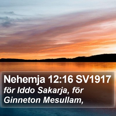 Nehemja 12:16 SV1917 Bible Verse Image