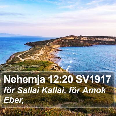 Nehemja 12:20 SV1917 Bible Verse Image