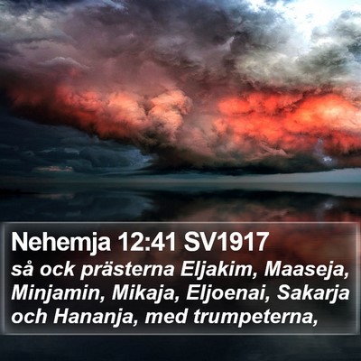 Nehemja 12:41 SV1917 Bible Verse Image