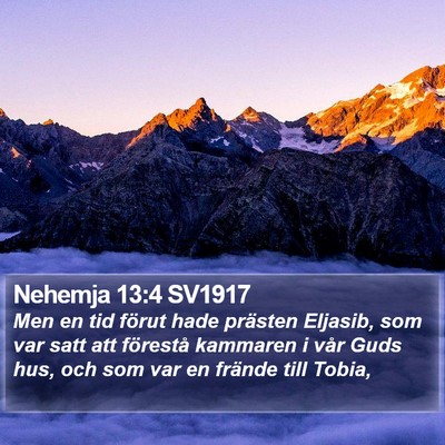 Nehemja 13:4 SV1917 Bible Verse Image