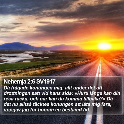Nehemja 2:6 SV1917 Bible Verse Image