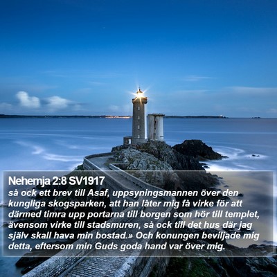 Nehemja 2:8 SV1917 Bible Verse Image
