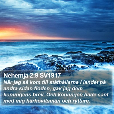 Nehemja 2:9 SV1917 Bible Verse Image