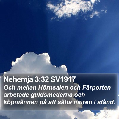 Nehemja 3:32 SV1917 Bible Verse Image