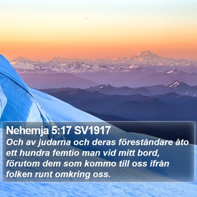 Nehemja 5:17 SV1917 Bible Verse Image