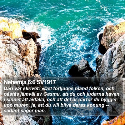 Nehemja 6:6 SV1917 Bible Verse Image
