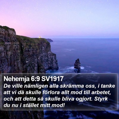 Nehemja 6:9 SV1917 Bible Verse Image