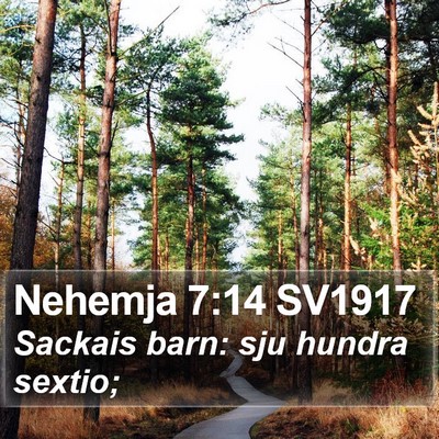 Nehemja 7:14 SV1917 Bible Verse Image