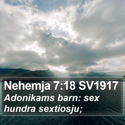 Nehemja 7:18 SV1917 Bible Verse Image