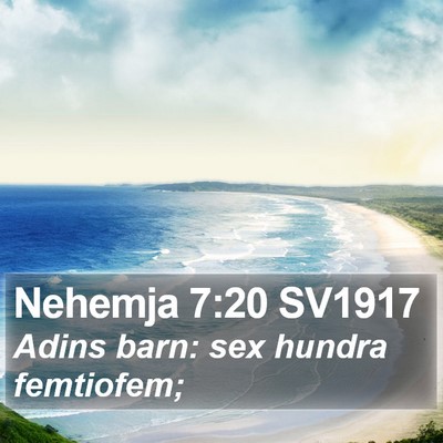Nehemja 7:20 SV1917 Bible Verse Image