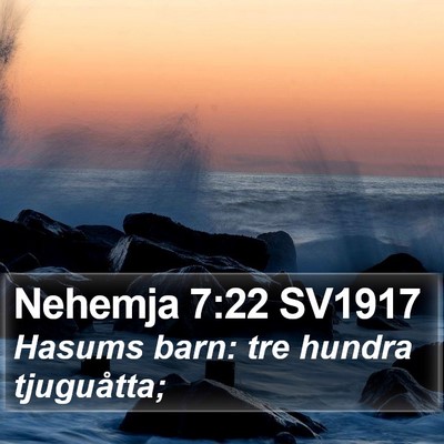 Nehemja 7:22 SV1917 Bible Verse Image