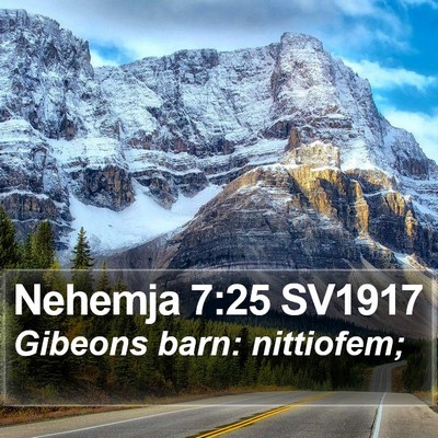 Nehemja 7:25 SV1917 Bible Verse Image