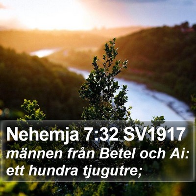 Nehemja 7:32 SV1917 Bible Verse Image